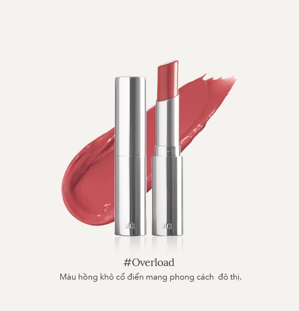 Son Dưỡng 3CE Glow Lip Color 3g #Overload