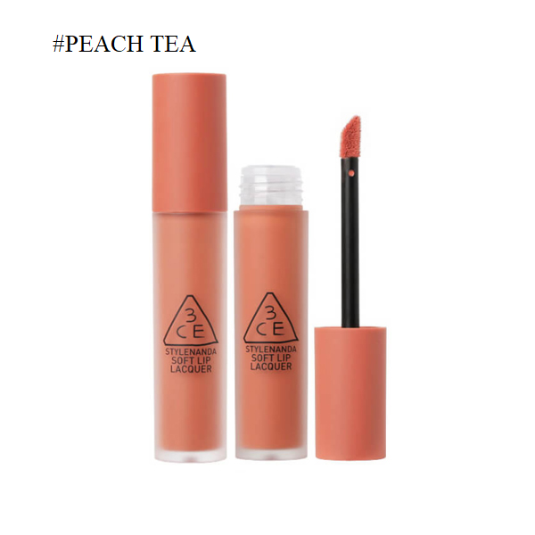 [KTD] Son Kem 3CE Soft Lip Lacquer 6g #Peach Tea