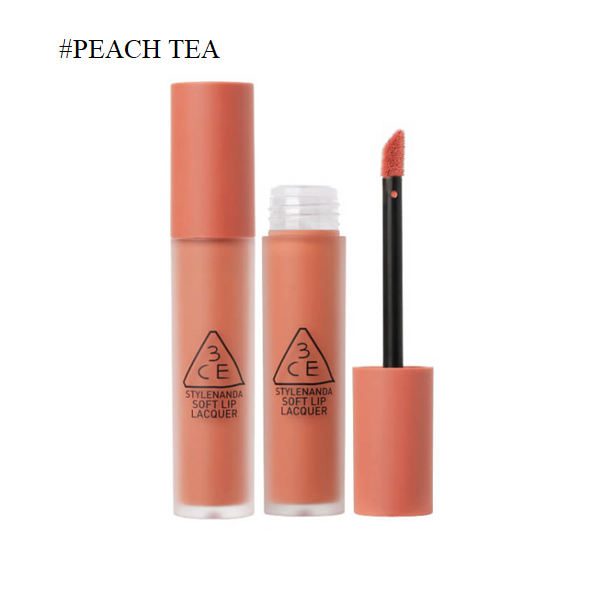 Son 3CE Soft Lip Lacquer #Peach Tea ( ko tđ)