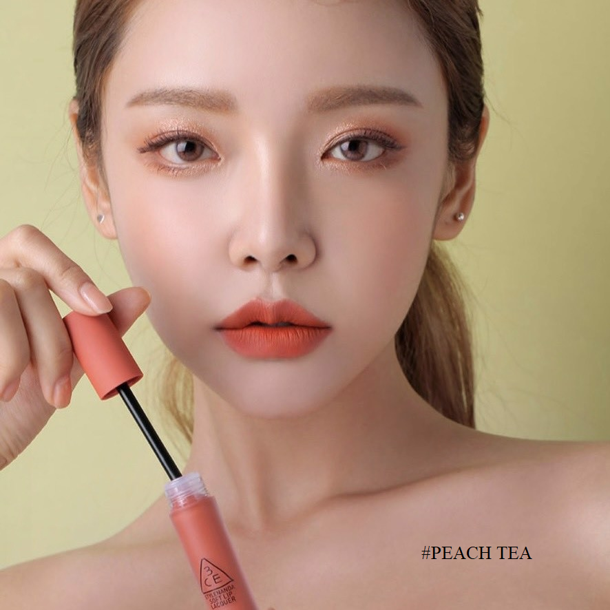 [KTD] Son Kem 3CE Soft Lip Lacquer 6g #Peach Tea