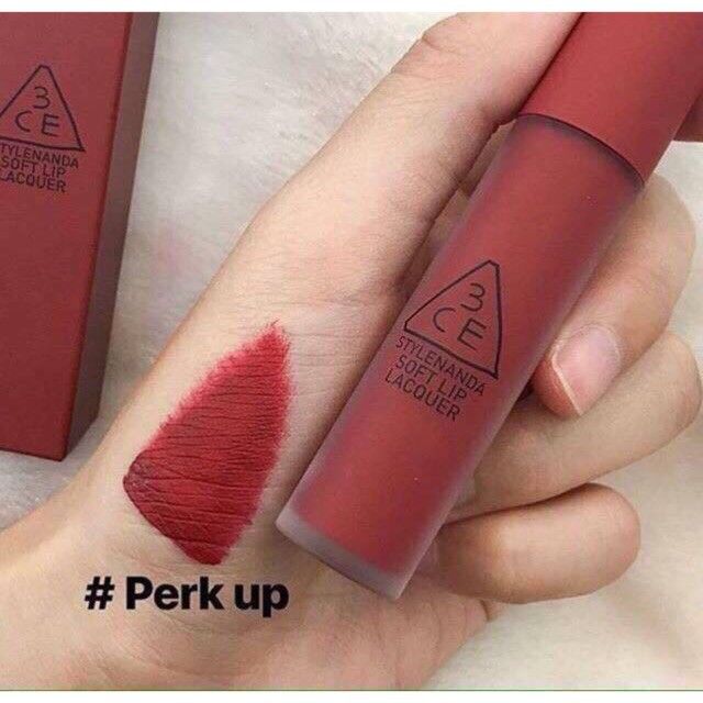 Son 3CE Soft Lip Lacquer # Perk Up( ko tđ)