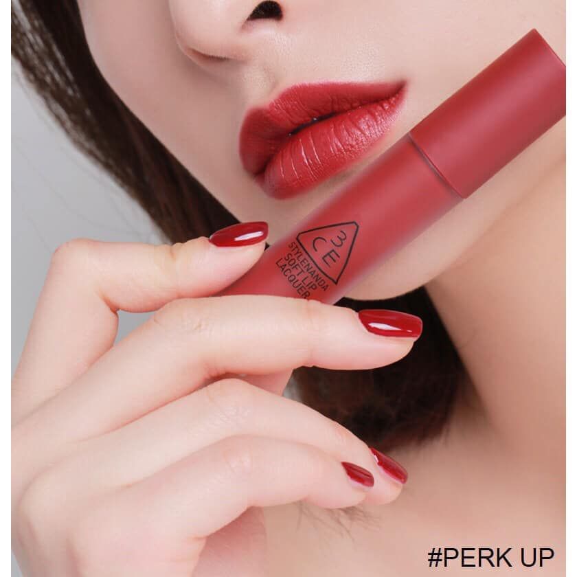 Son 3CE Soft Lip Lacquer # Perk Up( ko tđ)