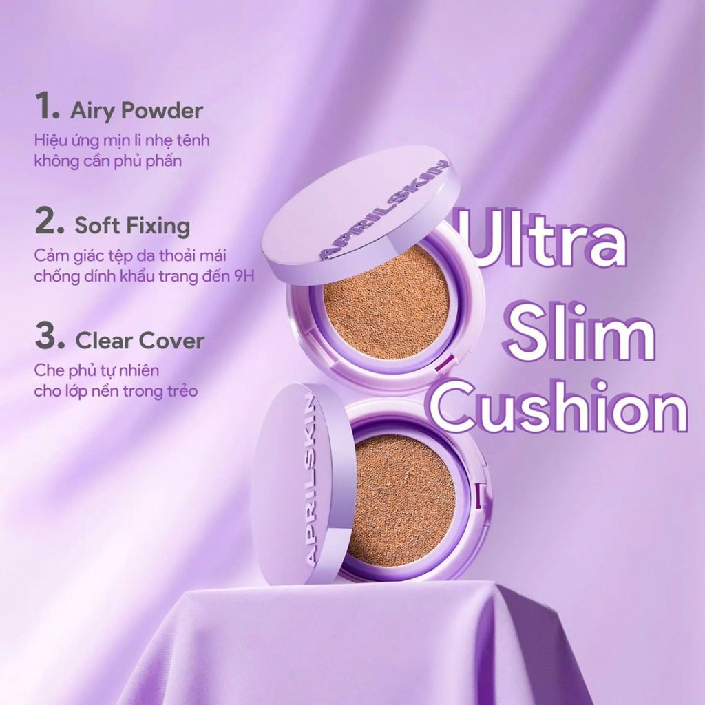 Phấn Nước Aprilskin Ultra Slim Cushion #23 (Kèm 1 Lõi)