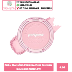 Phấn Má Hồng Peripera Pure Blushed Sunshine Cheek #12