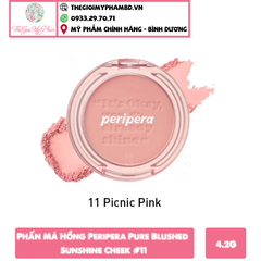 Phấn Má Hồng Peripera Pure Blushed Sunshine Cheek #11
