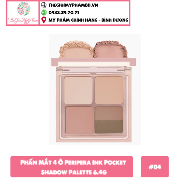 Phấn mắt INK Pocket Shadow Palette #04