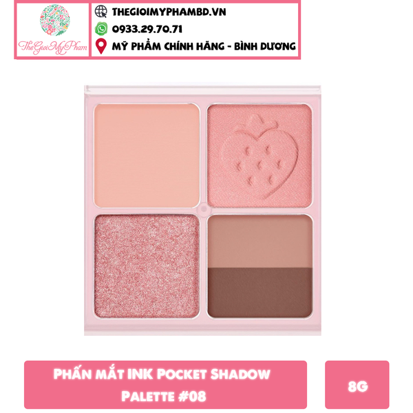 Phấn mắt INK Pocket Shadow Palette #08