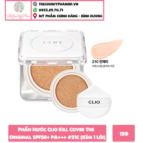 Phấn Nước Clio Kill Cover The Original SPF50+ PA+++ #21C (Kèm 1 Lõi)