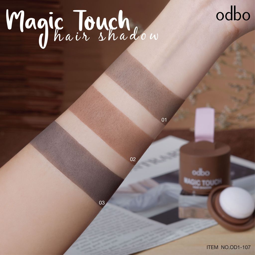 Phấn Che Khuyết Điểm Tóc Thưa & Hói ODBO Magic Touch Hair Shadow #03