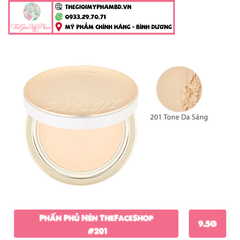 Phấn Phủ Nén TheFaceShop Fmgt Gold Collagen Ampoule Two Way Pact #201