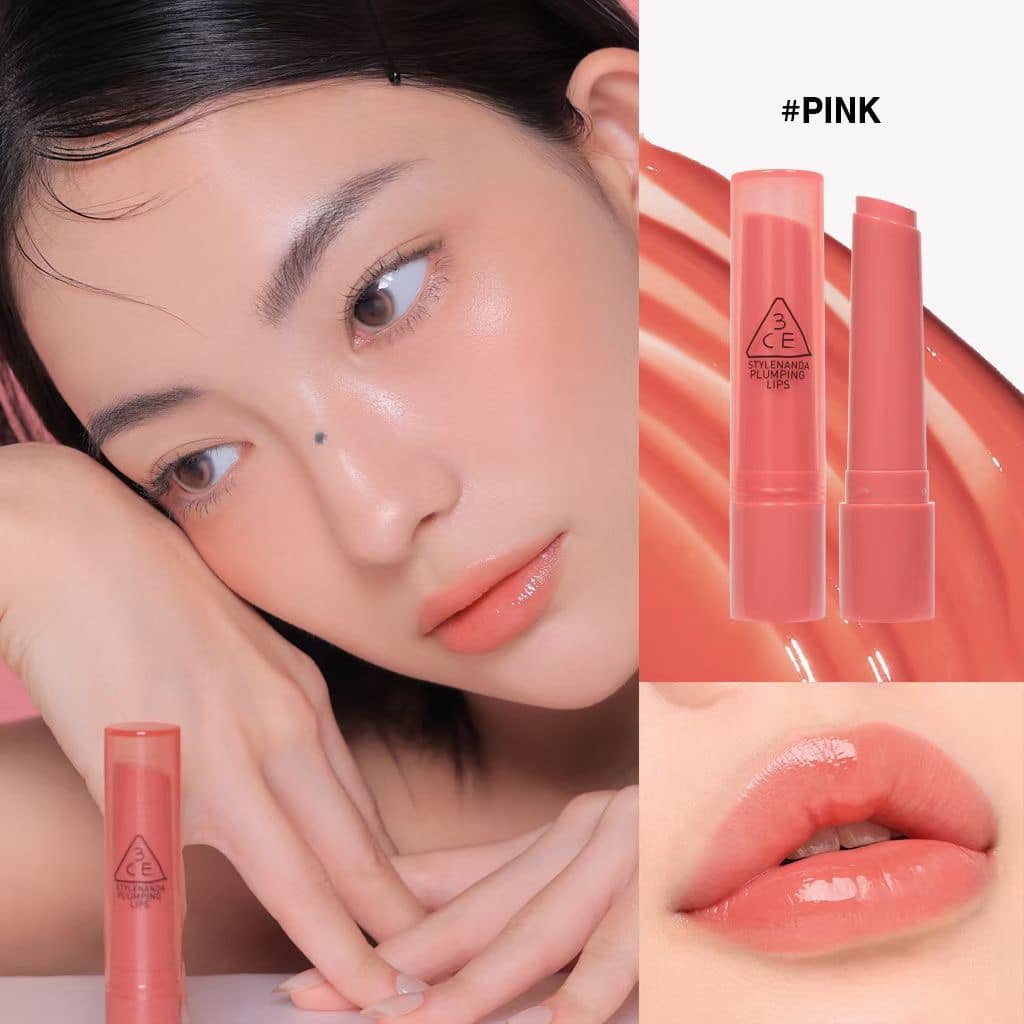 Son Dưỡng Môi Có Màu 3CE Plumping Lips 2.2g #PinkSon Dưỡng 3CE Plumping Lips  #Pink – Thế Giới Mỹ Phẩm Bình Dương