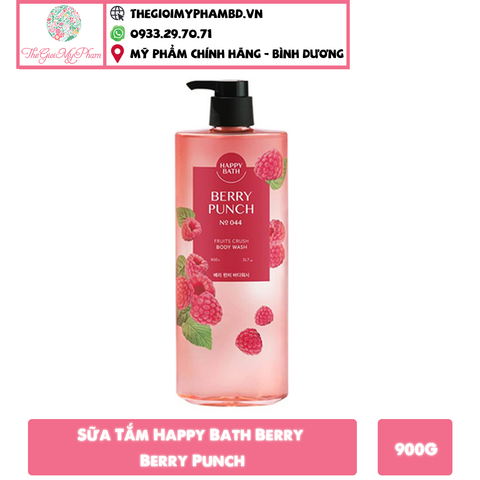 Sữa Tắm Happy Bath Natural 900g #Berry Punch