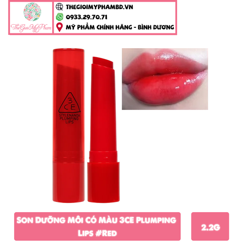 Son Dưỡng 3CE Plumping Lips #Red