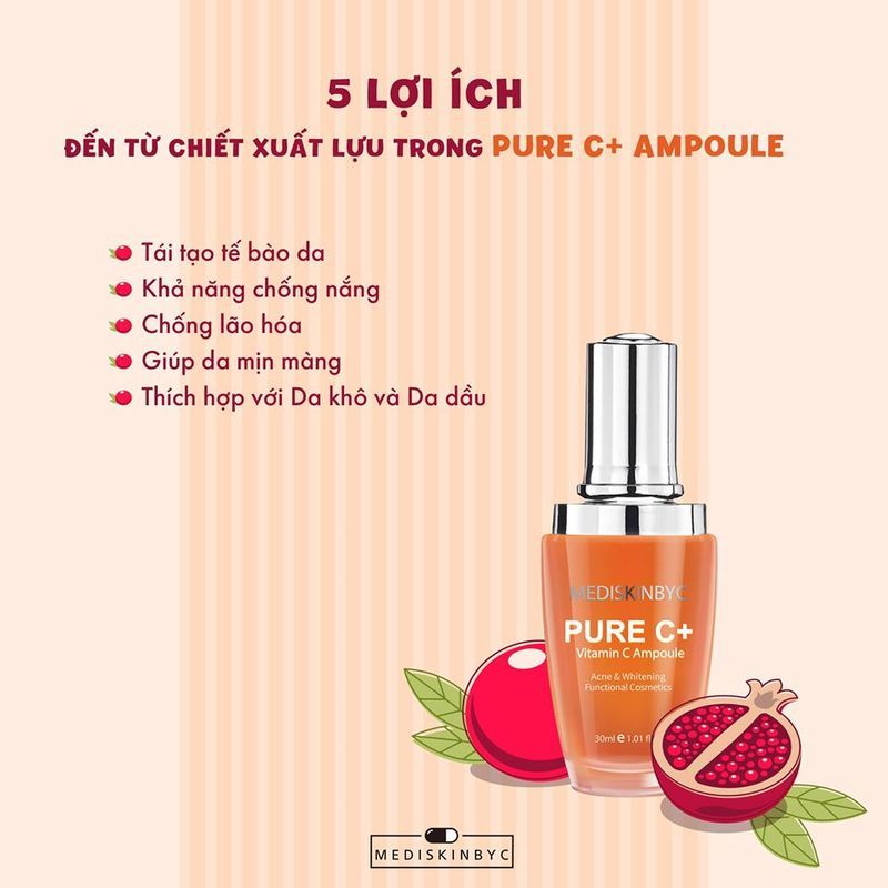 MediskinbyC - Pure C+ Vitamin C Ampoule 30ml