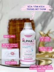 Sữa Tắm Trắng Alpha Arbutin Collagen 350ml