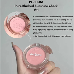 Phấn Má Hồng Peripera Pure Blushed Sunshine Cheek #11