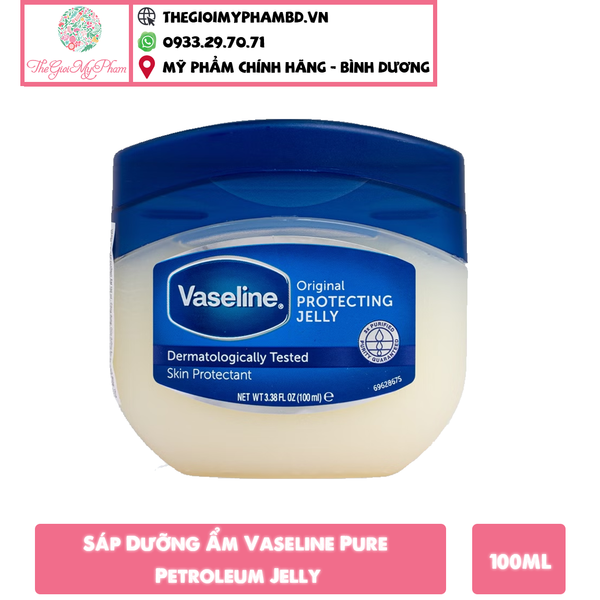Sáp Dưỡng Ẩm Vaseline Pure Petroleum Jelly 100ml