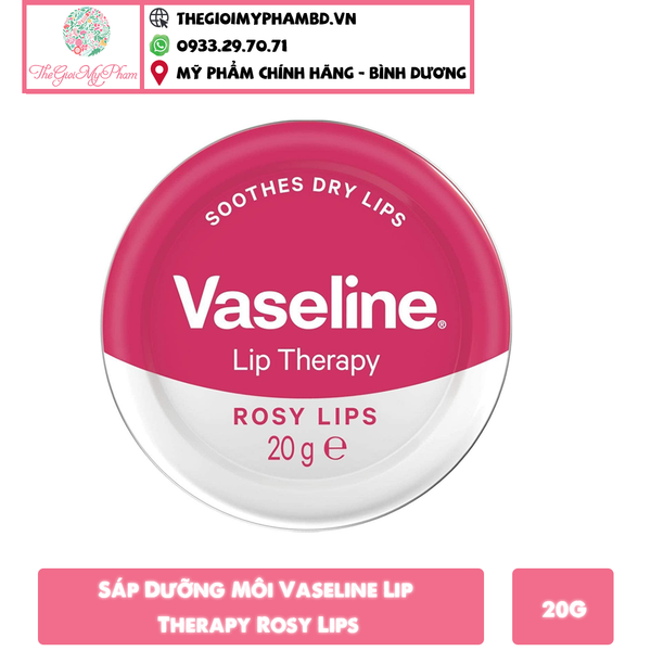 Dưỡng Môi Vaseline Lip Therapy - Rosy Lips 20g