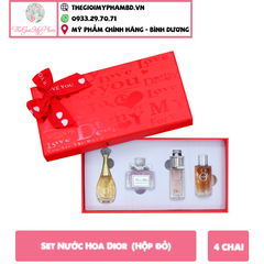 Set Dior 4 Chai (Hộp đỏ) Ko Tđ
