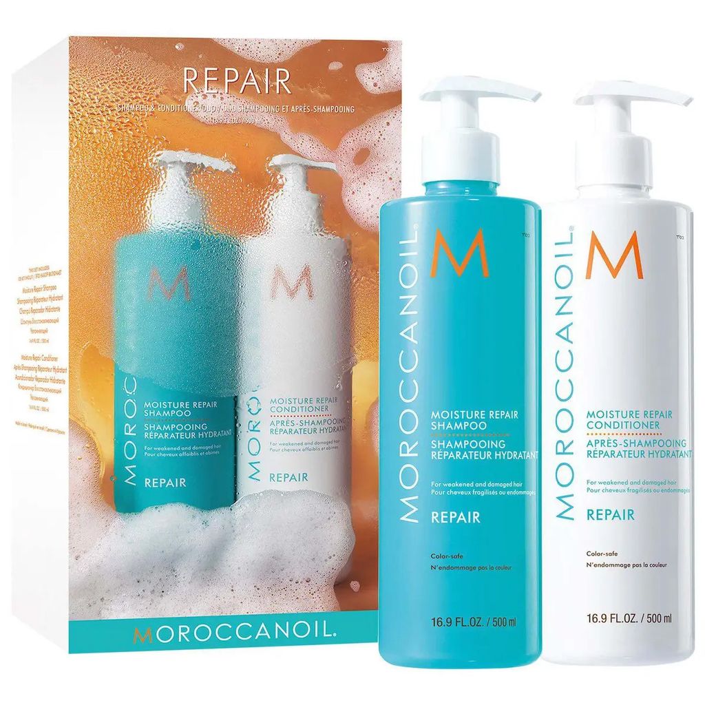 Set Gội + Xã Phục Hồi Tóc Moroccanoil 500ml (Ko Tđ)