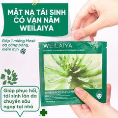 Mặt Nạ Dưỡng Ẩm Phục Hồi Da Weilaiya Skin Moisturizing Từ Cỏ Thực Vật Vạn Năm