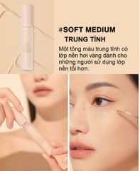 Kem Che Khuyết Điểm 3CE Skin Fit Cover Liquid Concealer #Soft