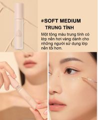 Kem Che Khuyết Điểm 3CE Skin Fit Cover Liquid Concealer #Soft