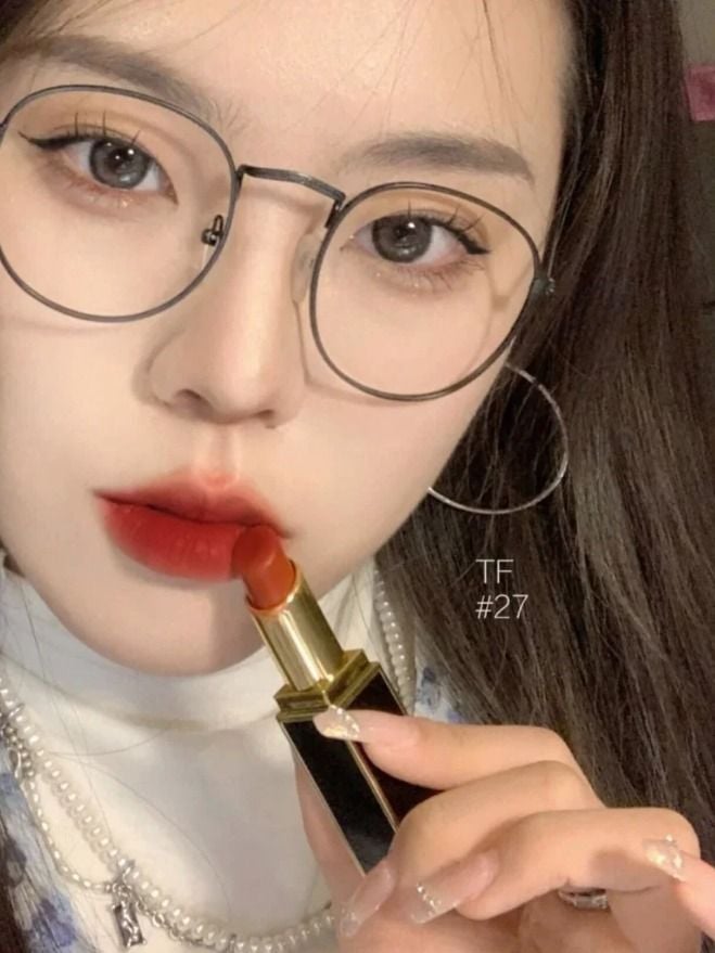 TomFord - Son Tom Ford Satin Matte Lip Color #27 Shameless (Ko tđ)