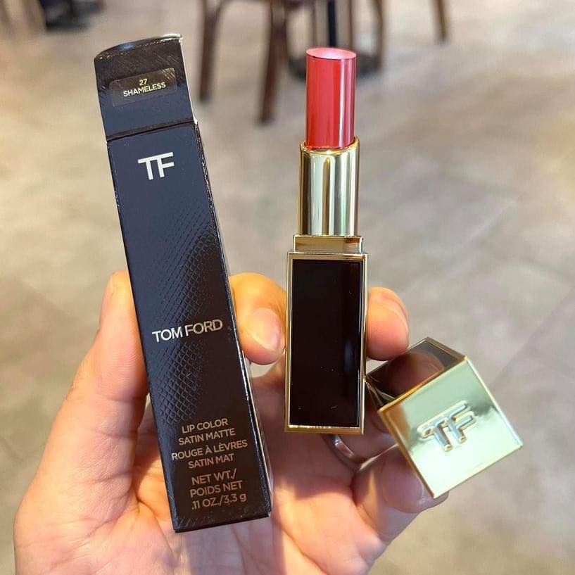 TomFord - Son Tom Ford Satin Matte Lip Color #27 Shameless (Ko tđ)