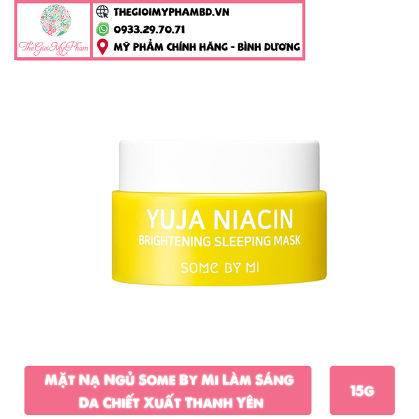 Some By Mi - Yuja Niacin Brightening Sleeping Mask 15g