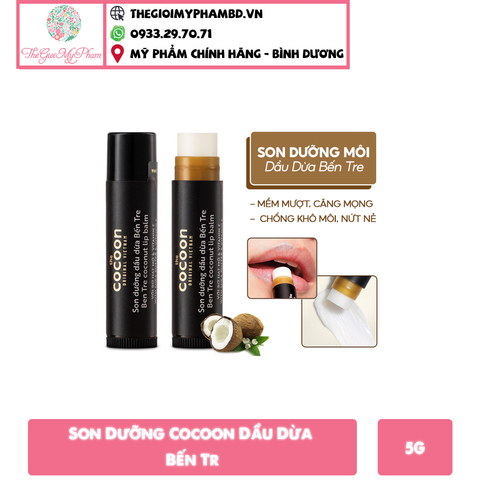 Cocon - Son Dưỡng Cocoon Dầu Dừa Bến Tre 5g