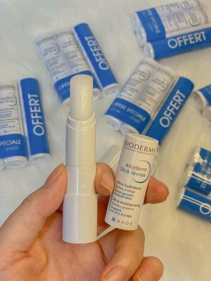 Son Dưỡng Không Màu Bioderma Atoderm Stick Levres 4g