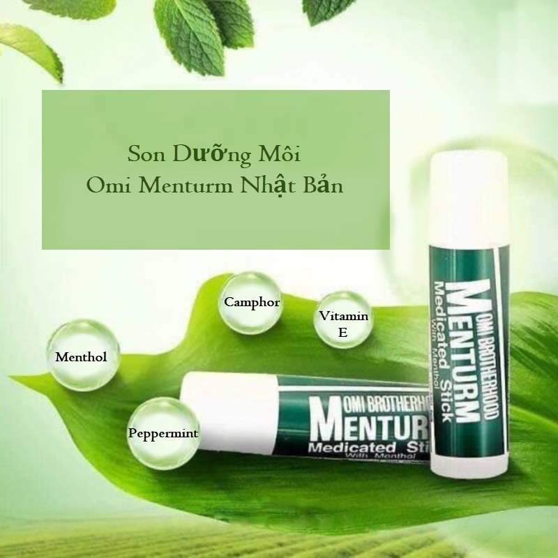 Son Dưỡng Môi Omi Menturm Nhật Bản