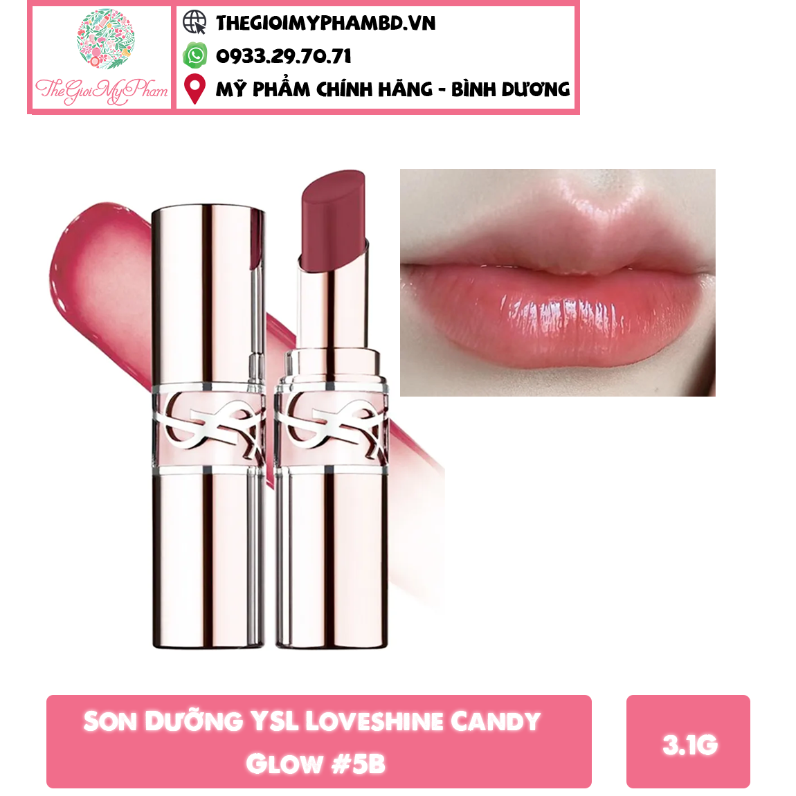 Son Dưỡng YSL Loveshine Candy Glow #5B