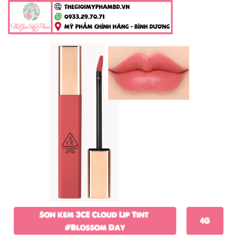 Son Kem 3CE Cloud Lip Tint #Blossom Day (Ko tđ)