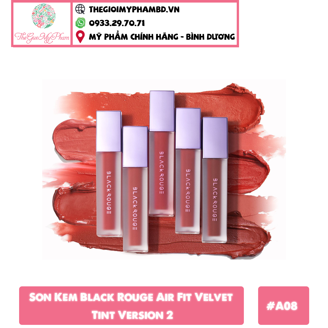 Son kem Black Rouge Airfit Velvet #A08