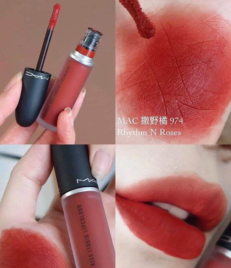 MAC - Son Kem MAC Powder Kiss Lipcolour #974 (Ko tđ)