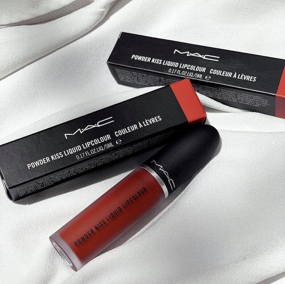 MAC - Son Kem MAC Powder Kiss Lipcolour #982 (Ko tđ)