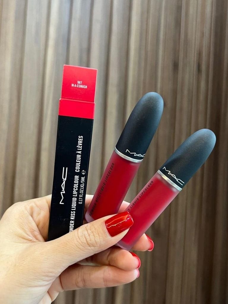 MAC - Son Kem MAC Powder Kiss Lipcolour #987 (Ko tđ)