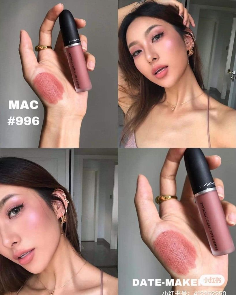 MAC - Son Kem MAC Powder Kiss Lipcolour #996 (Ko tđ)