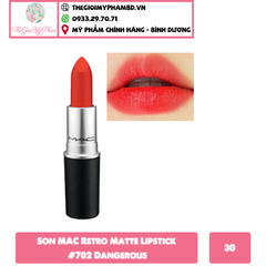 Son MAC Thỏi Powder Kiss #702 Dangerous ( Ko Tđ)