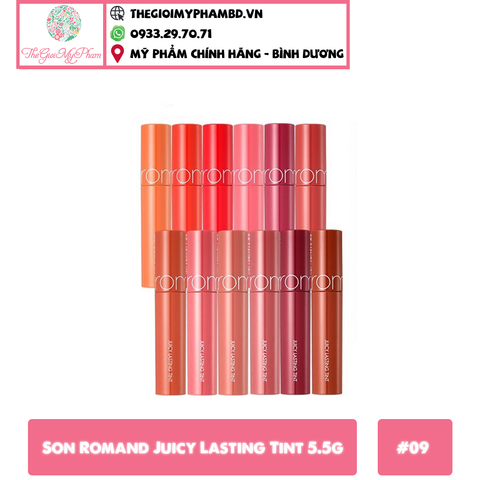 Son Romand Juicy Lasting Tint 5.5g #09 Litchi Coral