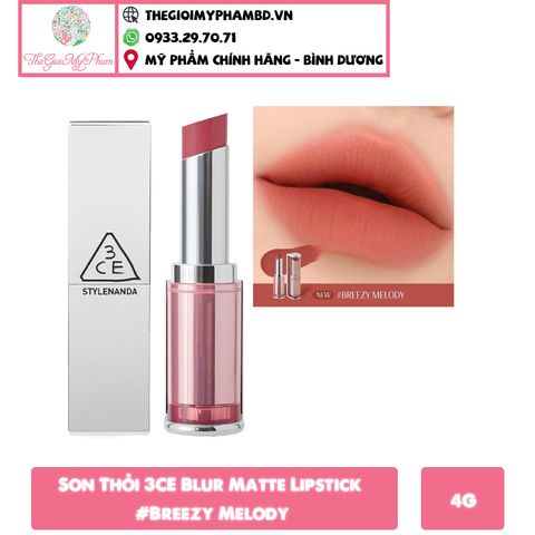 Son Thỏi 3CE Blur Matte Lipstick #Breezy Melody