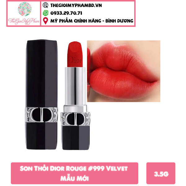 Son Thỏi Dior Rouge #999 Velvet ( Ko Tđ)