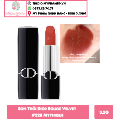 Son Thỏi Dior Rouge #228 Velvet ( Ko Tđ) Mẫu Mới