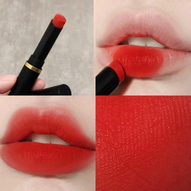 MAC - Son Mac Powder Kiss Velvet Blur Slim Stick #875 Devoted To Danger ( ko tđ)