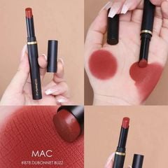 MAC - Son Mac Powder Kiss Velvet Blur Slim Stick #878 Dubonnet Buzz - Ko Tđ