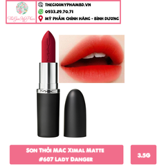 Son Thỏi MAC Ximal Matte #607 Lady Danger (Ko Tđ)