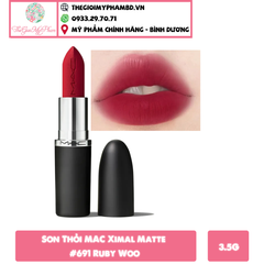 Son Thỏi MAC Ximal Matte #691 Ruby Woo (Ko Tđ)