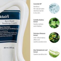 Klairs - Rich Moist Soothing Cream 20ml (Size nhỏ)